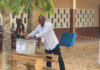 The New Patriotic Party (NPP) Parliamentary Candidate for Asutifi South, Yaw Owusu Brempong in the Ahafo Region has cast his vote at the Methodist JHS polling station.