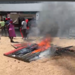 Effutu NDC supporters set party office equipment ablaze over appointment snub