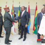 CDS, Service Chiefs Pay Courtesy Visit to Defence Minister Omane Boamah