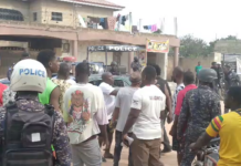 Kasoa Opeikuma Residents Clash with Police, Landguards Over Forced Eviction