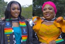 Jackie Appiah, manager graduate with Master’s degrees