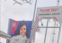 NPP, NDC ‘Thank You’ billboards at Dansoman Junction vandalised