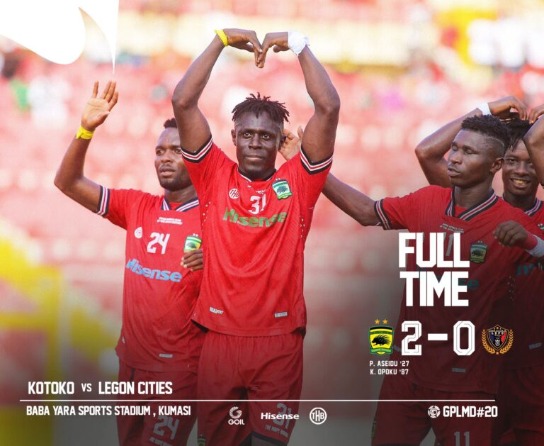 GHPL MD23: Kotoko thrash Legon Cities as Chelsea cruise past Accra Lions