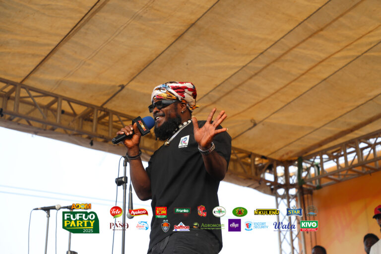 Ras Kuuku sets Adom TV’s Fufuo Party ablaze with energetic performance