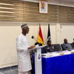The Minister of the Interior, Mohammed Mubarak Muntaka