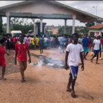 Students of Hwidiem Senior High School protest over deteriorating infrastructure
