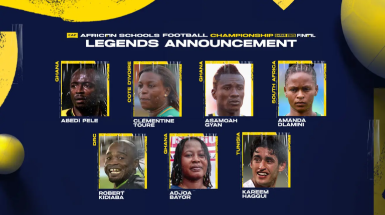 Abedi Pele, Asamoah Gyan, other African legends to guide youngsters at CAF African Schools Football Championship
