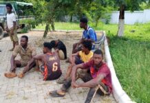 8 illegal miners arrested, several mining equipment seized in an operation to clampdown on illegal miners in the Eastern region