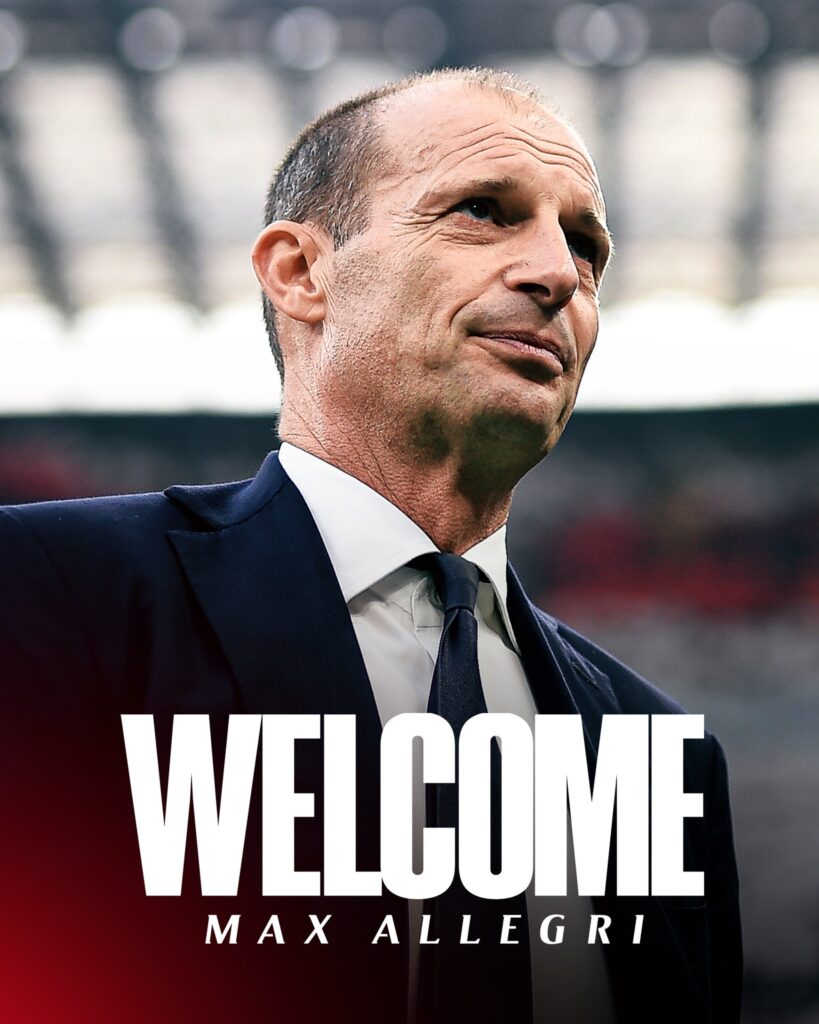 Allegri returns to AC Milan as Conceicao’s replacement