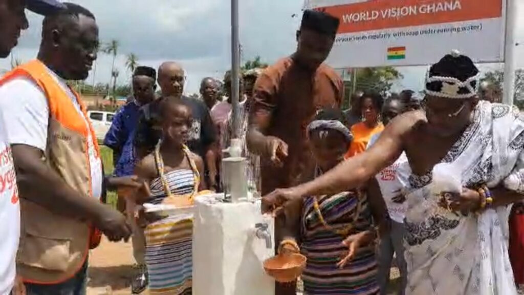 World Vision Commissions 20,000-litre water system, donates sanitary pads to Yadzo community