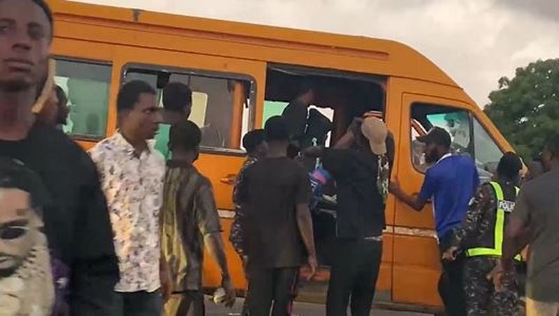 Man knocked down by trotro on Achimota Highway