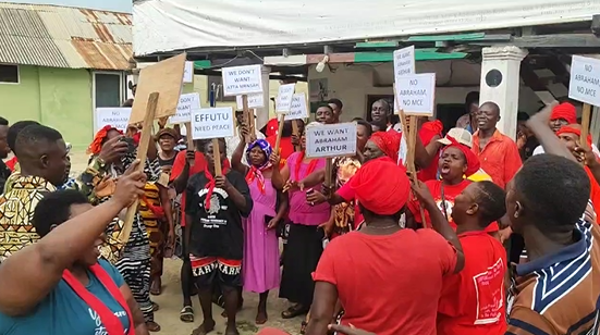 Effutu NDC sympathizers protest Mahama’s new MCE nominee