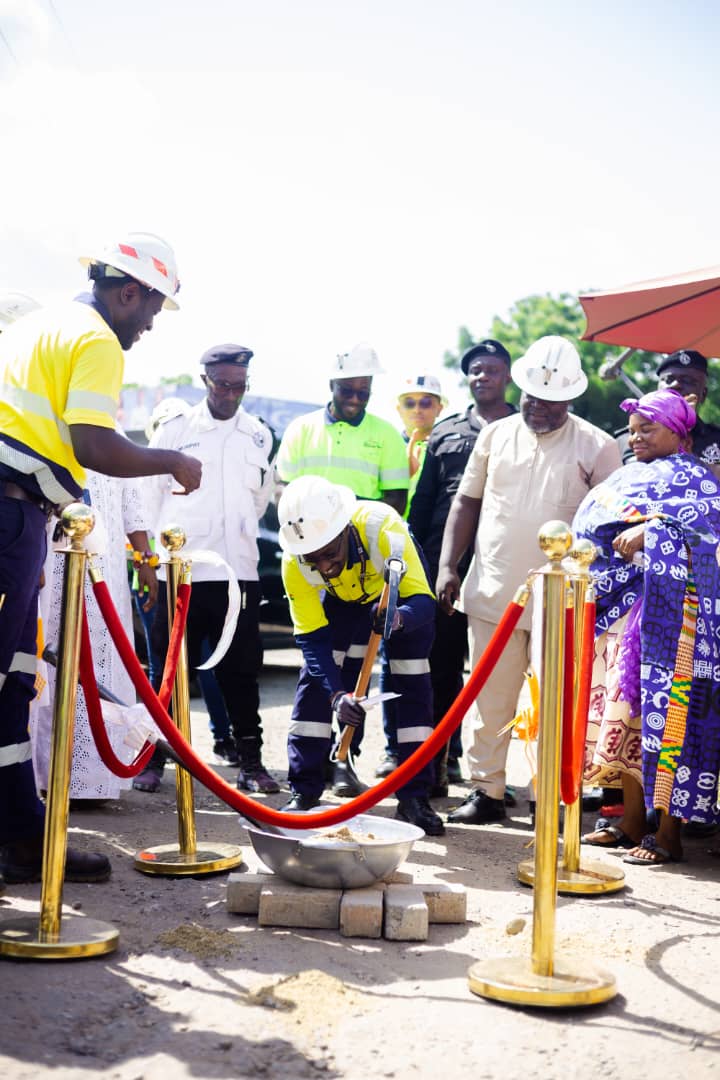 AngloGold Ashanti cuts sod for rehabilitation of ETS road in Obuasi