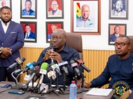 Finance Minister Dr. Cassiel Ato Forson joined Energy and Green Transition Minister John Abdulai Jinapor