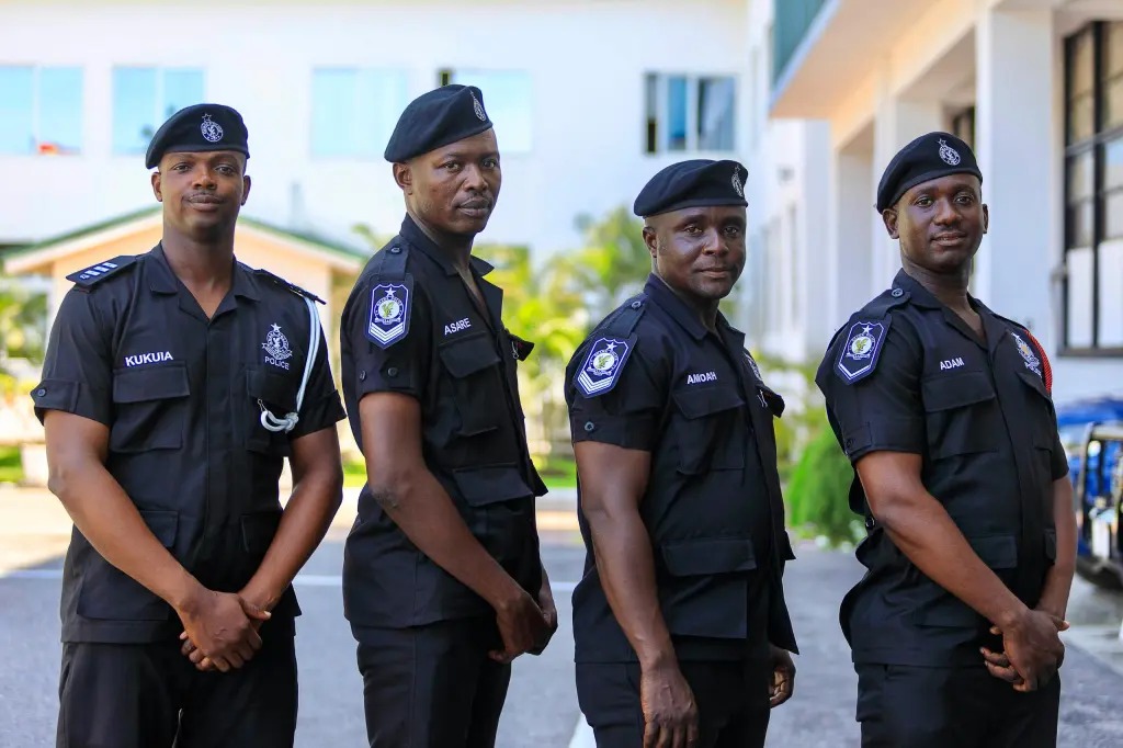 Four police officers promoted for diligence and professionalism