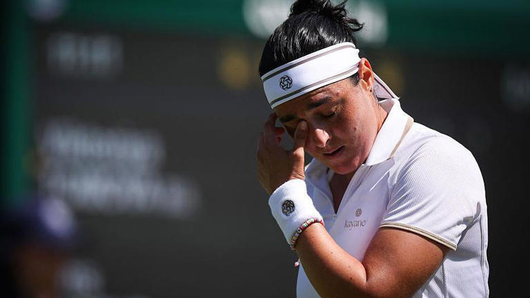 Two-time runner-up Jabeur retires from Wimbledon opener