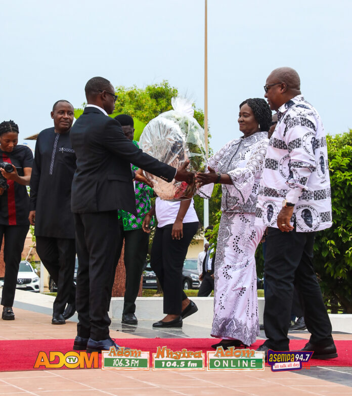 President Mahama and Prof Naana Jane Agyemang
