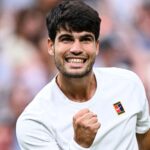 Alcaraz battles back against Rublev to reach quarter-finals