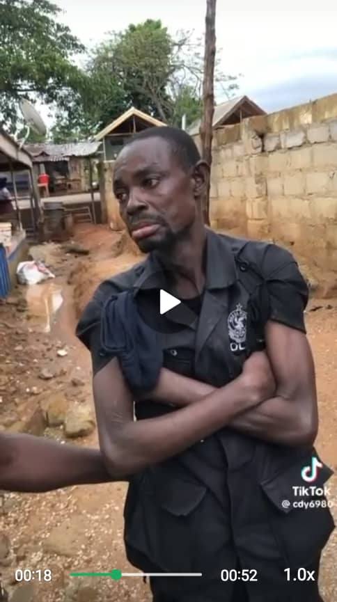 Police uniform suspect