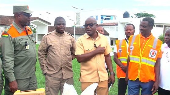 Central Regional Minister urges media to closely monitor NADMO relief distribution
