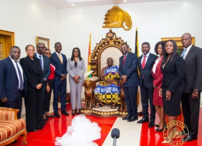 BoG Governor pays courtesy call on Asantehene BoG Governor pays courtesy call on Asantehene