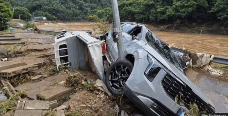 At least 14 dead in South Korea floods and landslides