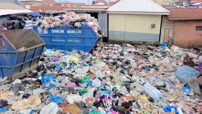 Health Threat as Abandoned Refuse Piles Up at Bibiani Market