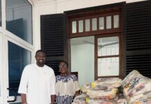 John Dumelo donates 500 bags of rice to UG