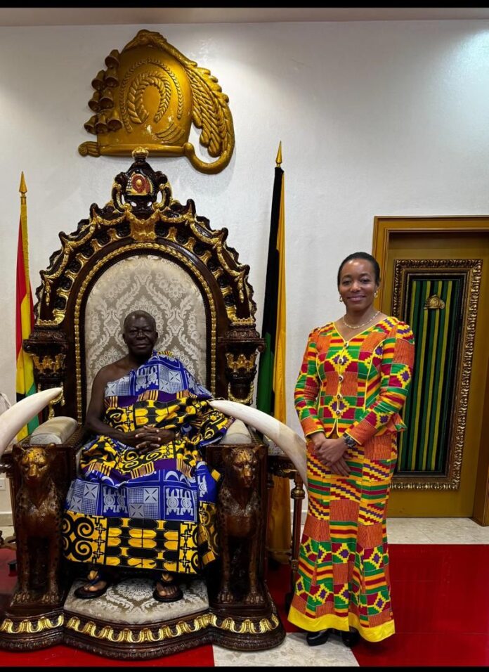 Dr. Zanetor Agyeman-Rawlings Pays Courtesy Call on Asantehene Otumfuo Osei Tutu II