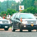 A Presidential convoy source: Graphic online