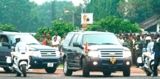A Presidential convoy source: Graphic online