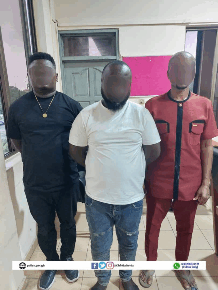 Police foil GHS1.3million gold heist, arrest 3 suspects in Accra