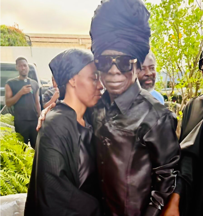 Kojo Antwi and friends pay condolence visit to Lumba's family