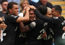 Spurs stun Man City to maintain flawless start