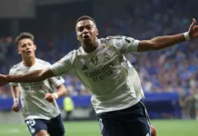 Mbappe scores twice as Real Madrid win at Oviedo