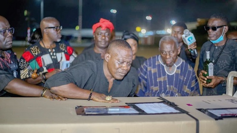 Remains of Nana Gyan-Apenteng arrive home