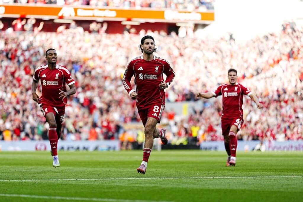 Szoboszlai’s incredible free-kick stuns Arsenal to send Liverpool top