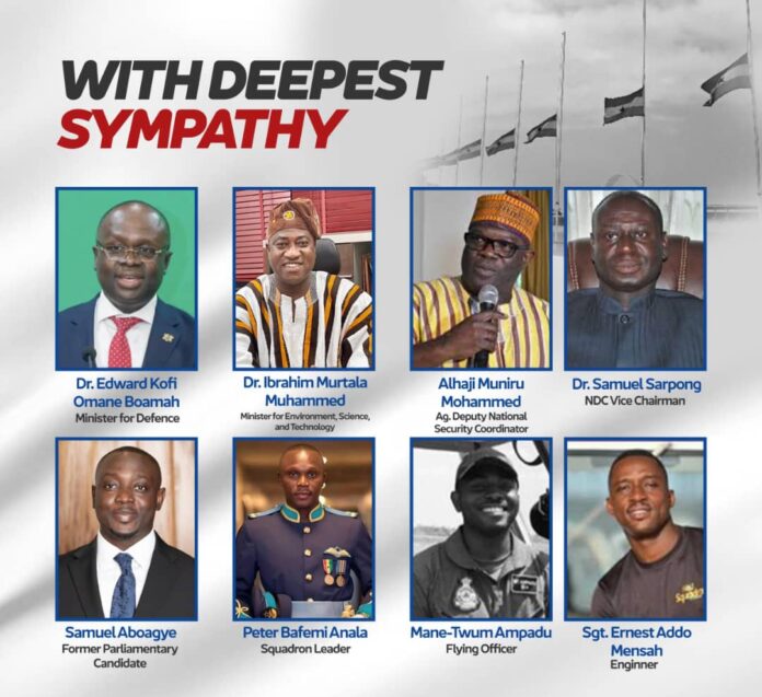 Helicopter crash victims