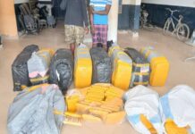 Two arrested with 519 parcels of suspected Indian Hemp at Nyanyano