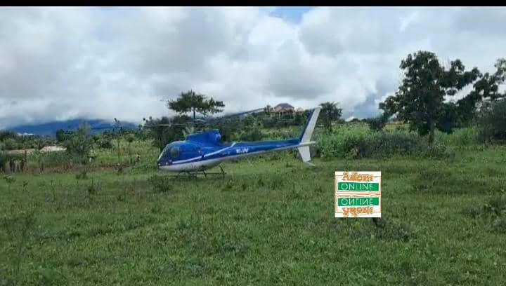 Helicopter makes emergency landing again at Nkawkaw [Video] 