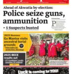 Newspaper headlines: Monday, August 25, 2025
