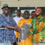 Agyenim Boateng Foundation donates IT logistics to Pru West District education office