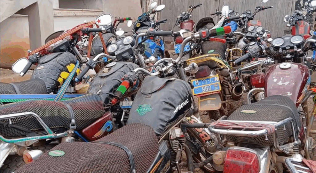 MUSEC seizes 72 unlicensed motorbikes and tricycles in Upper Denkyira East