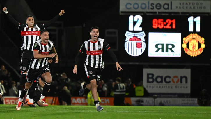Manchester United knocked out of EFL Cup by Grimsby