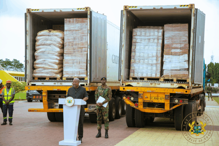 Ghana donates 40 tonnes of cocoa products as humanitarian aid to Palestine