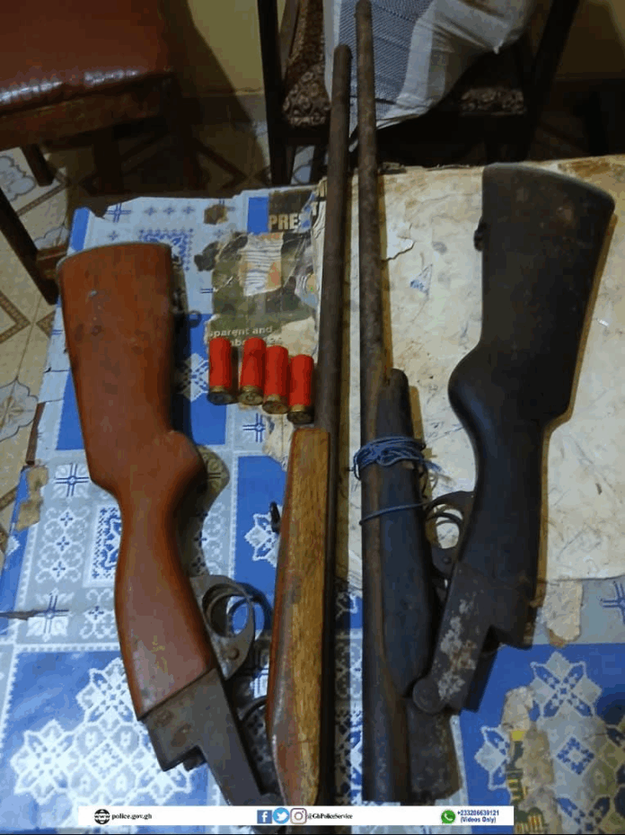 Man arrested in Nkwanta for illegal possession of firearms, ammunition