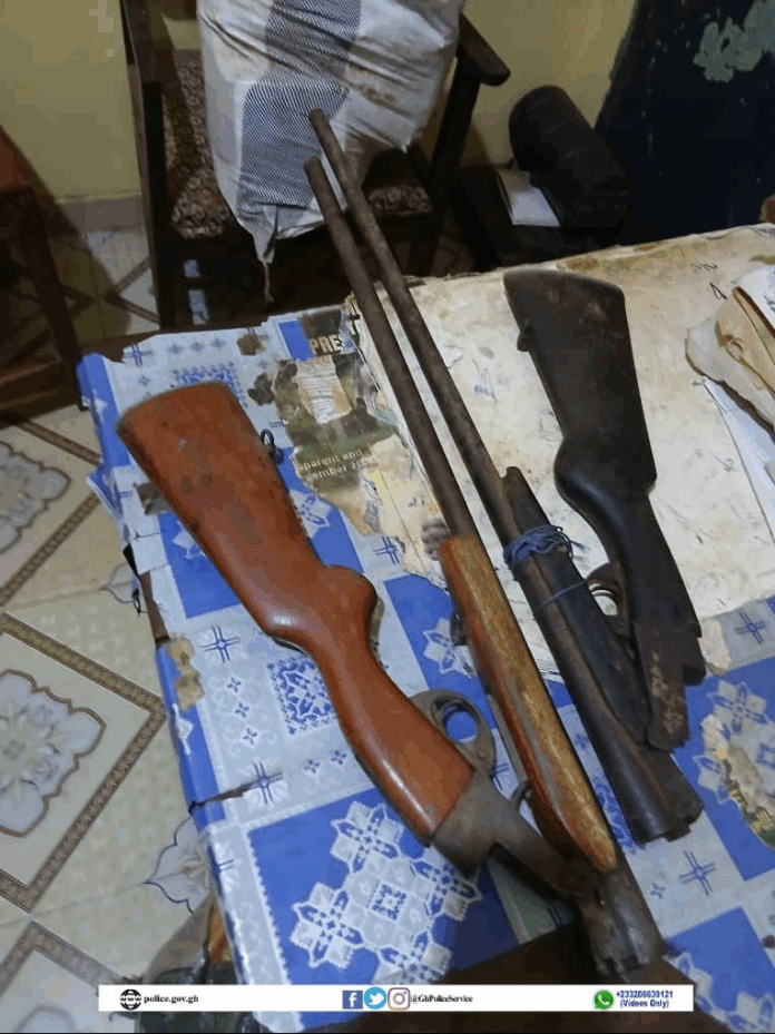 Man arrested in Nkwanta for illegal possession of firearms, ammunition