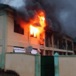 Fire guts Oyoko Methodist SHS, housemaster’s residence destroyed
