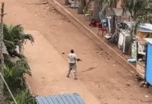 Video of man shooting indiscriminately during Madina Redco fire