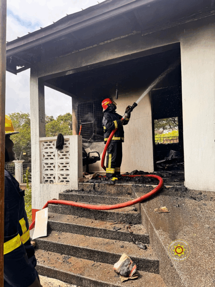 Fire Service saves UG Vice Chancellor's residence
